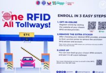 TRB urges motorists to enroll in ‘One RFID’ for faster expressway travel this Undas